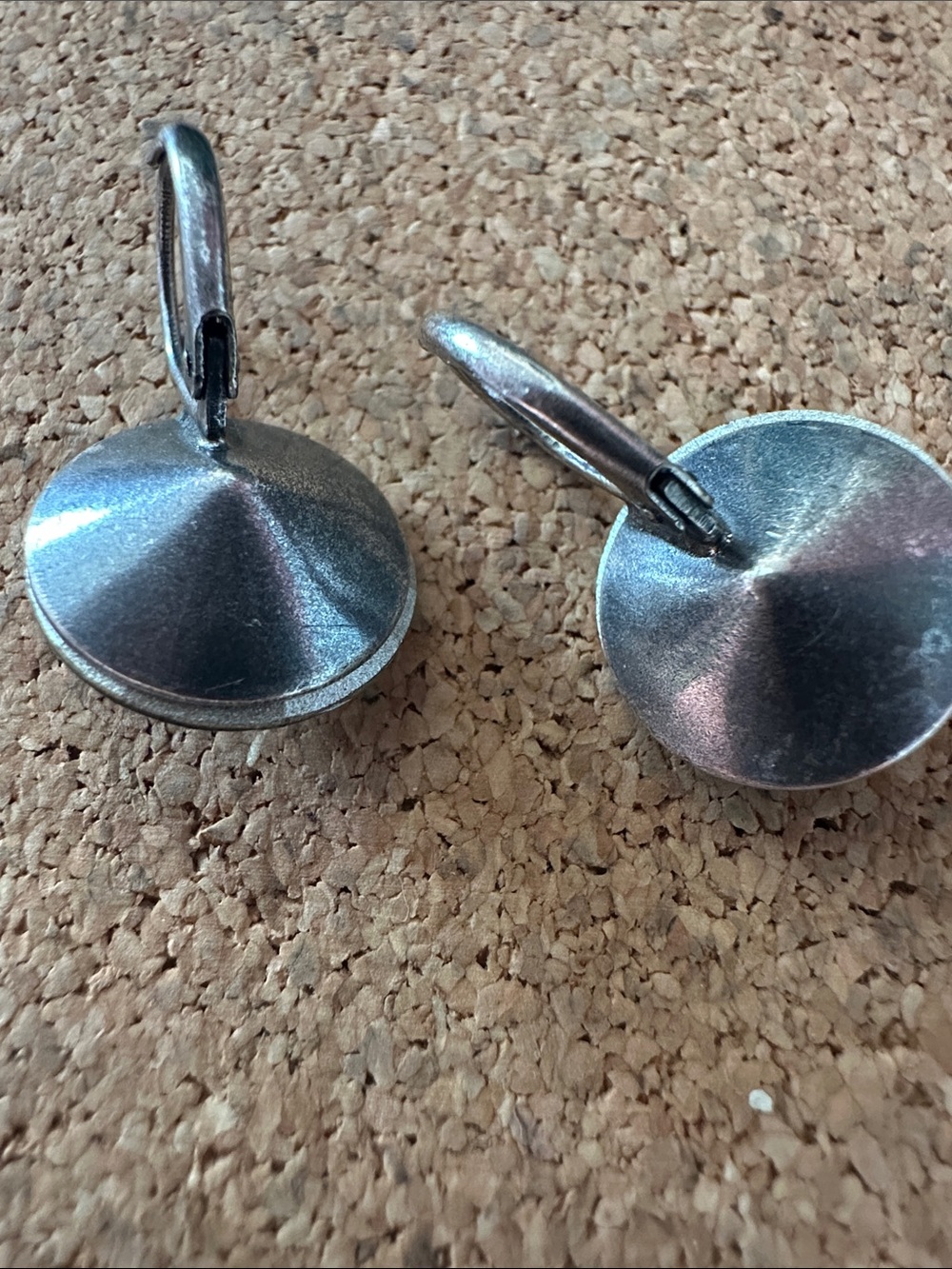 Rivoli Faceted Black Diamond Swarovski Crystal Drop Leverback Earrings - Picture 3 of 9
